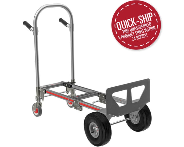 Diablito Convertible Magliner Gemini Jr. de Aluminio con Ruedas Neumáticas de 10