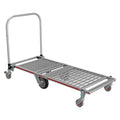 Carro Plataforma Plegable de Seis Ruedas con Extensión - Magliner de aluminio, trabajo pesado.
