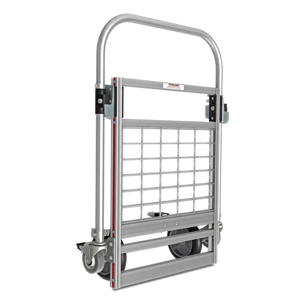 Carro Plataforma Plegable de Seis Ruedas con Extensión - Magliner de aluminio, trabajo pesado.
